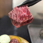 炭火焼肉 にくまさ - 焼肉ランチ 大のお肉 カルビぽいやつリフト