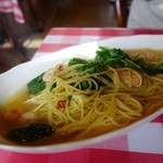 Pasta DE Mangiare - 小えび・ほうれん草の塩味パスタ