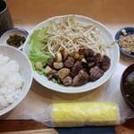 鉄火屋 - ・「サイコロガーリック定食(¥940)」