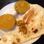 Indian Restaurant Shama - Bランチ野菜カレーと日替わりのなすカレー