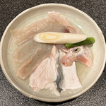 Fugu Seafood Sansen Yamanashikofu Ten - とらふぐ三種盛り