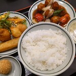 大阪王将 - 肉団子甘酢定食♪