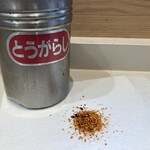 Nadai Fuji Soba Seibu Shinjuku Ten - とうがらしです。