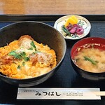 Restaurant Mitsuhashi - レストラン みつはし ＠中葛西 日替り洋食ランチ カキフライの卵とじ丼 税込830円 ご飯少な目でお願い