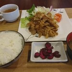 Spa Libur Yokohama Restaurant - 「生姜焼き定食」980円