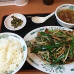 Hidakaya Matsudo Higashiguchi Ten - ニラレバ炒め 定食