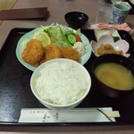 Tonkatsu Wakou - カニコロッケ定食750円