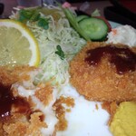 Tonkatsu Wakou - カニコロッケ定食750円