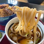 玉扇 - みそかつ丼（ヒレ） 740円
            ミニ麺のセット うどん +200円