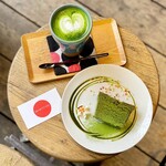 Vermillion - cafe. - 宇治抹茶ラテ、宇治抹茶ガナッシュ