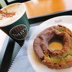 TULLY'S COFFEE Uego Sa Kudari Ten - カフェラテ＆よもぎとあずきのオールドファッション