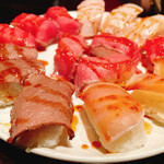 Zenseki Private rooms Izakaya Niku Zushi All you can eat Niku Yaro Shinjuku Hon Ten - 