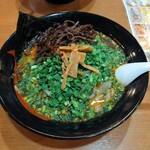 Ichidai Gen Yaita Ten - 韓国ラーメン黒、きくらげトッピング