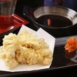 盛岡粋酒場 がむしゃら - トロッととろける食感がたまらない！　『白子天ぷら』　680円