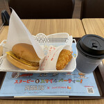 LOTTERIA Akita Ste-Shontopiko Ten - モーニングセット。コーヒーはモカ