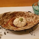 Shun An - お通しの胡麻豆腐。これが驚きの美味しさ！