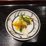 蕎麦と鴨料理 心斎橋 宗平 - お漬物