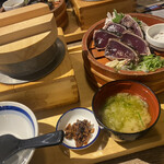 土佐わら焼き 龍神丸 - わら焼き鰹の塩たたき定食