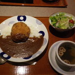 Hana no Ie - 和牛メンチカツカレー1200円　