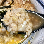 うどん七福 - つゆだくだく　箸では食べられません…