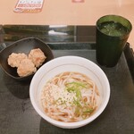 なか卯 - 竜田あげ(3個)/冷やしはいからうどん(小)