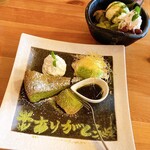 Ocha to Oshokuji Dokoro Moriyama - 抹茶わらび餅と抹茶ガトーショコラ＆抹茶ぷりんパフェ