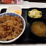 Yoshinoya Sakai Ishizukawa Ten - 牛丼特盛+Bセット+玉子