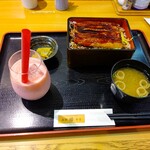 海鮮 縁食堂 - 【2022.7.30(土)】うな丼＋イチゴスムージー2,420円→1,210円