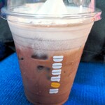 ドトールコーヒーショップ - ココアフロート地盤沈下後(提供時はもっとキレイでした。。)