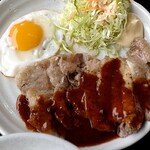 Yukara - 豚やきにく定食（1300円）