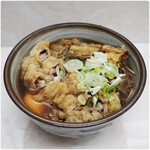 Hamada Ya - そば＋ごぼう天＋ゲソ天＋生卵 420円