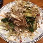 鶏三 - キュウリと鶏の梅肉和え