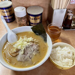 Rairai Ken - 味噌ラーメン　サービスの小ライス