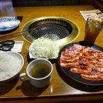 Yakiniku no Barnes Toyama Iino Ten - お得ジャンボカルビ焼肉ランチ