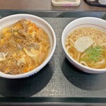 Naka U Higashihiroshima Saijo Ten - 牛とじ丼とはいからうどん小のセット