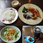 エミーリエ - 日替わりランチ＆ドリンク、デザートセット