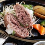 Noir - 【LUNCH  MENU】(11:00～15:00)
                        
                        ❀【数量限定】『和牛100‰ハンバーグセット』(1265えん)
                        ✿ごはん・お味噌汁・お漬物付