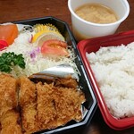 とんかつ笹 - みそカツ定食(テイクアウト)