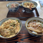 三平うどん - カツ丼・ミニきしめん（冷）　930円