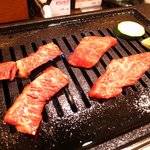 かのえ - 焼き過ぎないように、２枚ずつ注意をしながら焼きます♪