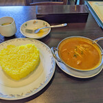 Curry Zone Kasugai Ten Kasugai Ten - 日替わりランチセット（サフランライス、ナガイモとチキンカレー）