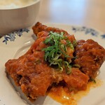 Bamiyan Mizunushimachi Ten - 鶏肉のトマ玉子炒めランチ