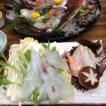 旅館 高島屋 - 生タコ、お野菜のシャブシャブ