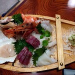 Izakaya Uohachi - 刺身盛合せ 2,300円(税込)。