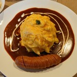 タッチ - 料理写真:ウインナーオムライスセット①