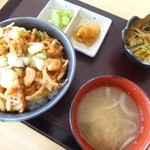 Yakurai Yakushi no Yu - 2013.04かき揚げ丼（500円）