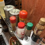 Setchan - ソースとマヨネーズは頼むまで出てきませんでしたが、トッピングにカレー粉があるのは嬉しいなり！