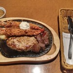 Bikkuri Donkey Yamagata Ten - 期間限定びっくりエビフライ＆ハンバーグ＆コロコロステーキ