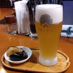 夕焼け麦酒園 - ヘリオス酒造ユキノチカラ白ビール