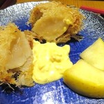 奥入瀬渓流ホテル - 帆立貝柱カダイフ巻き揚げ　リンゴ添え